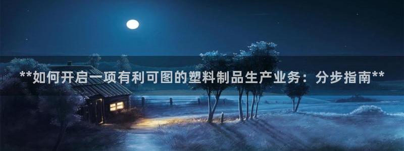 太阳诚集团：**如何开启一项有利可图的塑料制品生产业务：分步