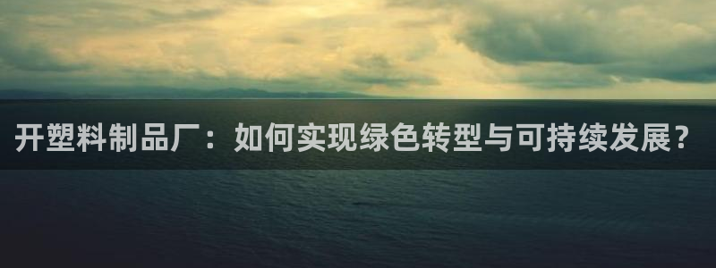 太阳集团的股价是多少：开塑料制品厂：如何实现绿色转型与可持续