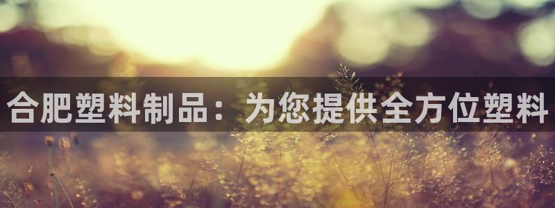 太阳诚集团APP在线观看：合肥塑料制品：为您提供全方位塑料