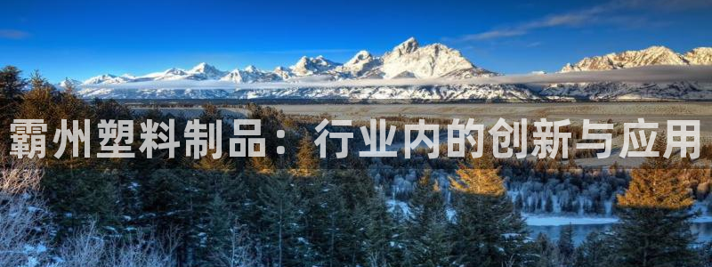 太阳成集团网址：霸州塑料制品：行业内的创新与应用