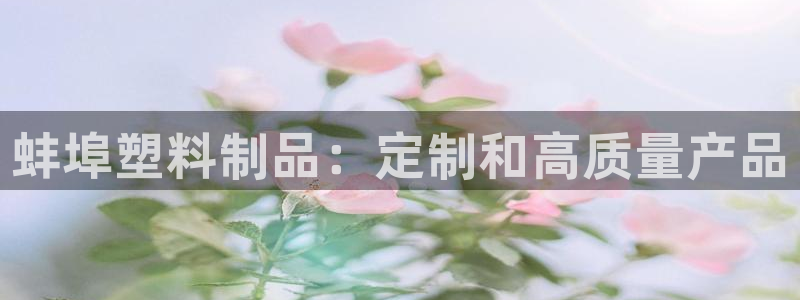 太阳集团tcy8722：蚌埠塑料制品：定制和高质量产品