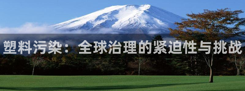 太阳集团城网址：塑料污染：全球治理的紧迫性与挑战