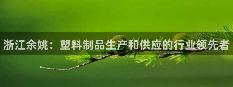 太阳集团城官网：浙江余姚：塑料制品生产和供应的行业领先者