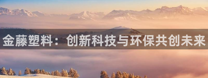 太阳成集团娱乐：金藤塑料：创新科技与环保共创未来